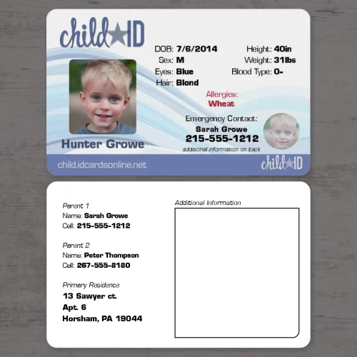 Classic Child ID Card